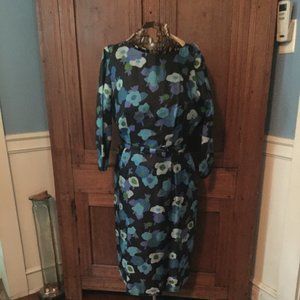 Vintage Floral Print Dress